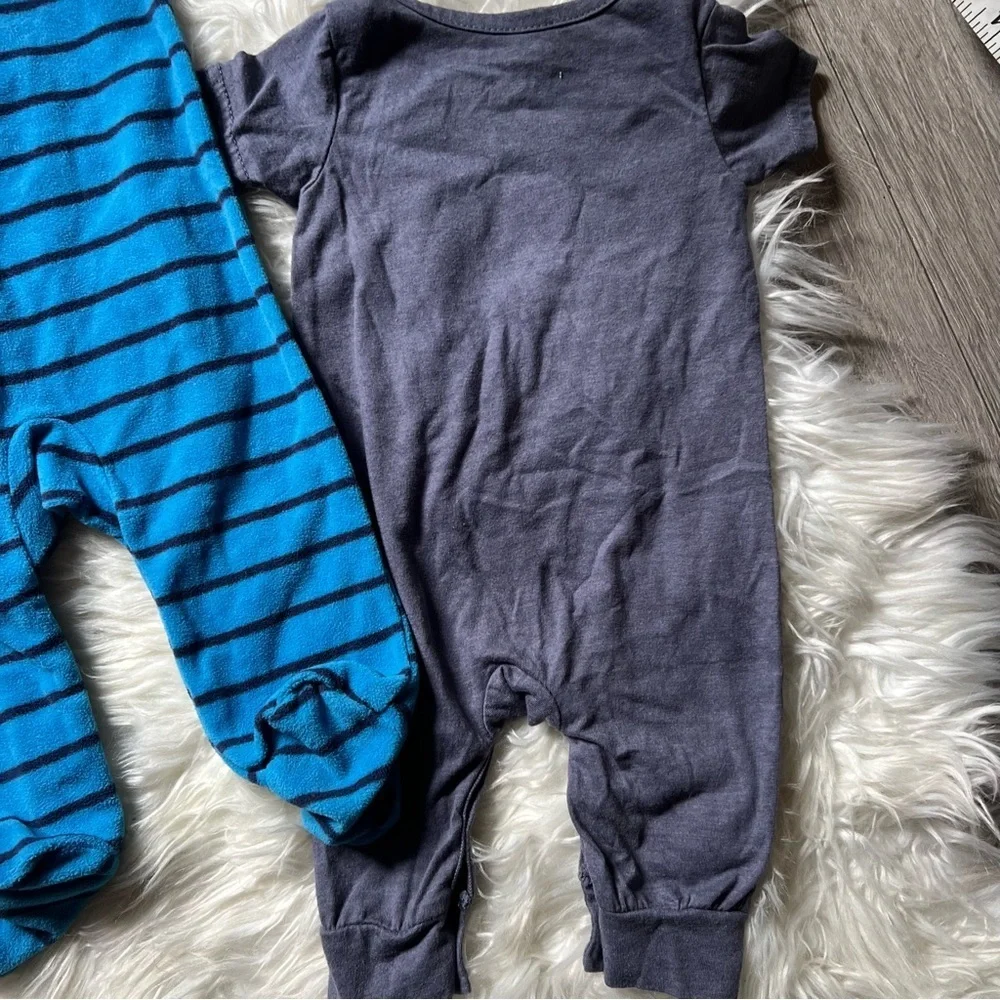 3‎ pc Carter’sFleece Pajamas|Oshkosh red shorts|Marvel romper sizes 3-6 months